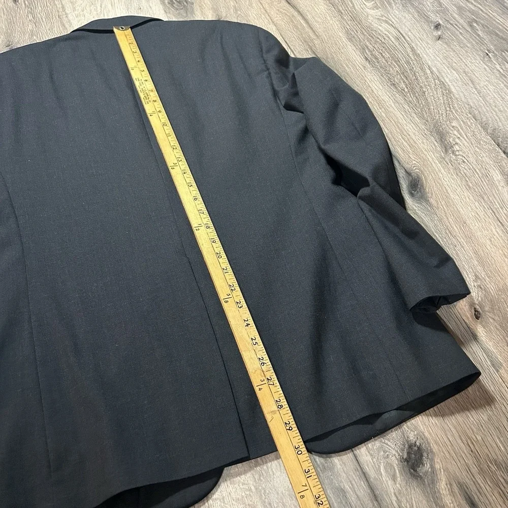 Jos A Bank Men's Charcoal Gray 100% Wool Blazer Suit Jacket Business Express 40S